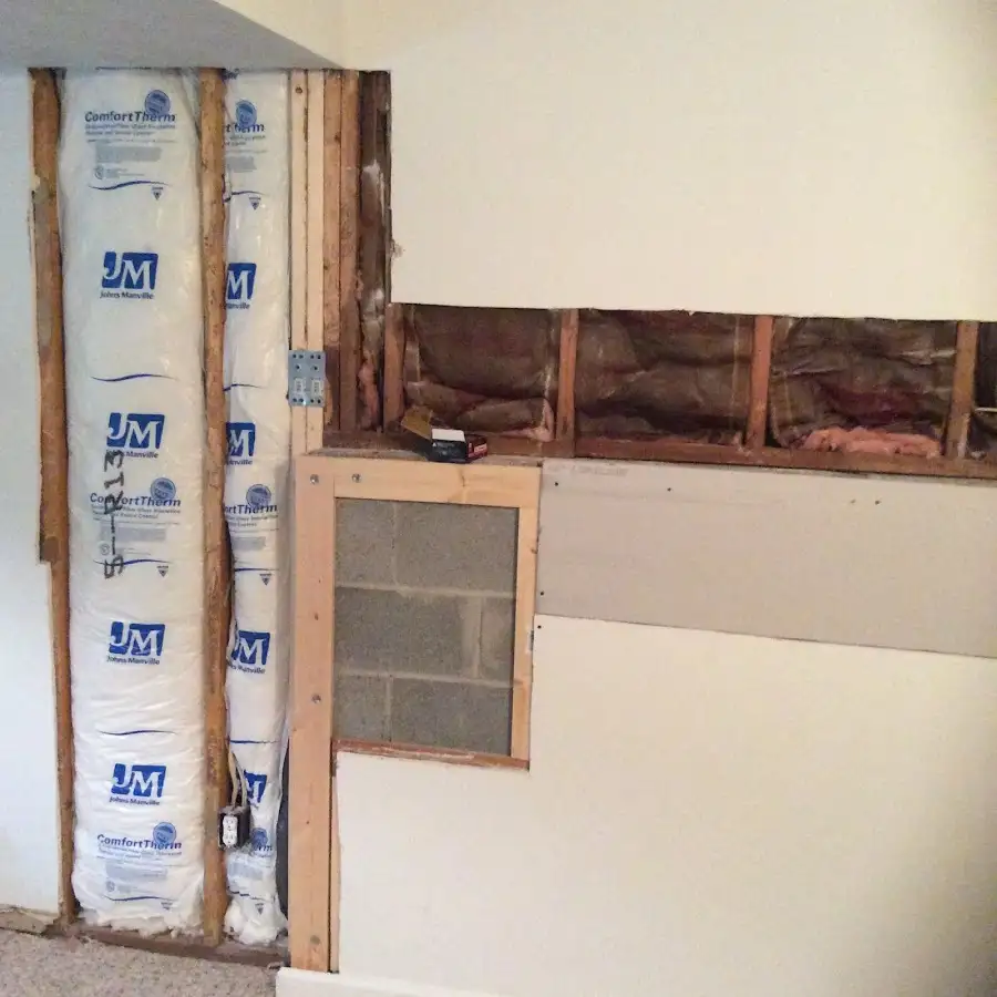 Wall insulation replacement during Contents Cleaning & Restoration in Wedgefield